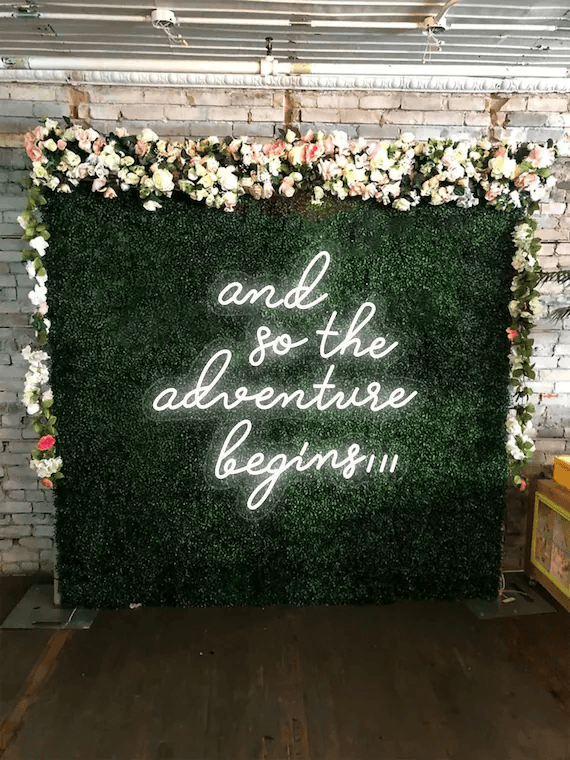 Project example: Individuelles Hochzeitsschild